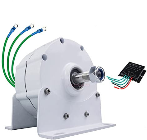 Generador eléctrico trifásico de CA de 2000 W, 24 V, 48 V, 96 V, 110 V, 220 V, alternador de bajas revoluciones por minuto, generador de tierras raras con imán permanente para turbinas eólicas, agua