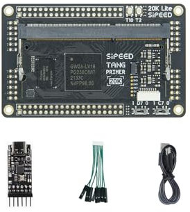 Sipeed Tang Primer 20K Gowin GW2A FPGA Core Board Development Board Kit, 128M DDR3 32MB Flash 20K LUT4 Logic Unit, Support HDMI USB ETH RGB DSP LVDS, für AI Projekte Bildung Lernen (SET2)