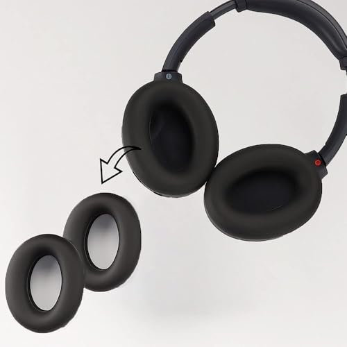 Adhiper Almohadillas de silicona resistentes al sudor para auriculares Sony WH-1000XM4, WH-1000XM3, WH-XB910N, WH-CH720N, WH-CH710N, ULT WEAR Auriculares, almohadillas de silicona, accesorios lavables