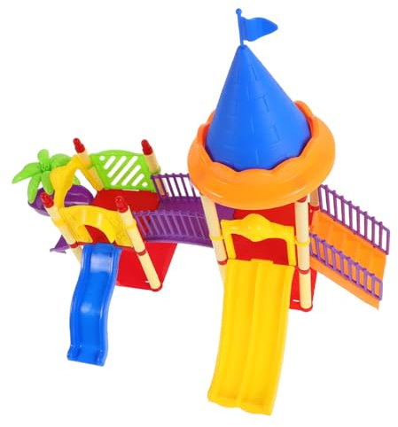 GETAJGHSD Slide Model for Dollhouses Realistic Playground Accessory for Imaginative Play Fine Craftsmanship and Versatile Use for Homes Schools and Play Areas Random Color