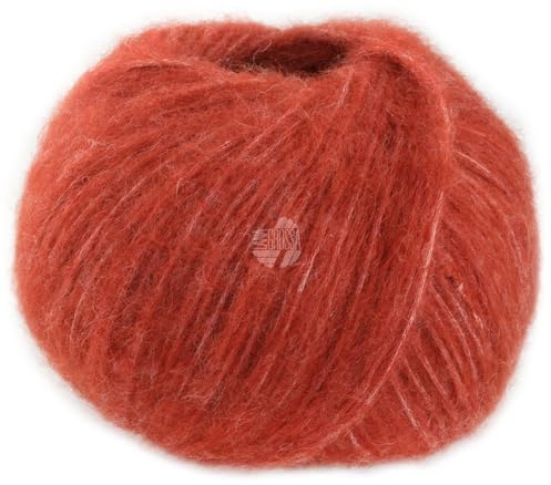LANA GROSSA Alpaca Air II | Leichtes Schlauchgarn mit Baumwolle | Handstrickgarn aus 50% Alpaka (Baby), 27% Polyamid, 14% Baumwolle & 9% Schurwolle (Merino) | 50g Wolle, Stricken & Häkeln | 140m FB 19