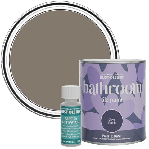 Rust-Oleum Water-Resistant Bathroom Tile Paint in Gloss Finish - Windy Nook 750ml