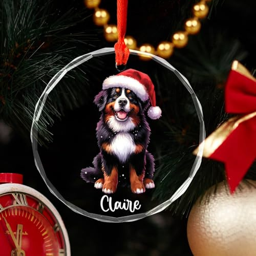 Berner Sennenhund Weihnachtsanhänger Mit Schnur Weihnachtsschmuck Glas Weihnachtsbaumschmuck
