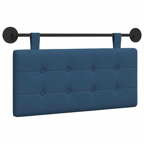 vidaXL Hängendes Kopfteil Stoff, Moderner, rechteckiger Polster-Kopfteil, Wandmontage, anpassbare Schlafzimmer-Deko, platzsparende Möbel Ideen