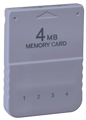 Mcbazel Scheda di Memoria da 4MB per PS1 e PS One, capacità di 60 blocchi, scheda di memoria per PS ONE, spazio di archiviazione per PlayStation 1, scheda di salvataggio ad alta velocità per ps2