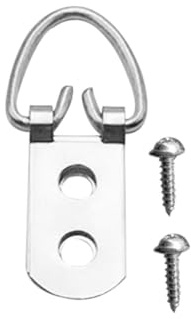 HEANUJJ 50 Stück Silberne Wandhaken aus Metall mit Schrauben Große und Dicke D ring Haken zum Aufhängen von Bildern und Uhren für Chinesische Gemälde und Hochzeitsdekoration