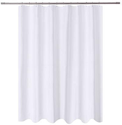 N & Y Home Rideau de Douche en Tissu Liner Blanc Solide de qualité hôtelière, Hydrofuge, moisissures, résistant, Lavable, sans Odeur, Spa 72x78 Whitew