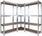 Wiltec Schwerlast Eckregal 164x150x160cm, 700 kg Gesamtlast, Steckregal verzinkt aus Stahl, Lastenregal mit 4 Ablagen, Werkstattregal