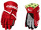 Winnwell AMP500 Eishockey-Handschuhe – langlebige und leichte Schutzausrüstung für Hockeyspieler für Jugendliche, Junior und Senior (rot, 25,4 cm)