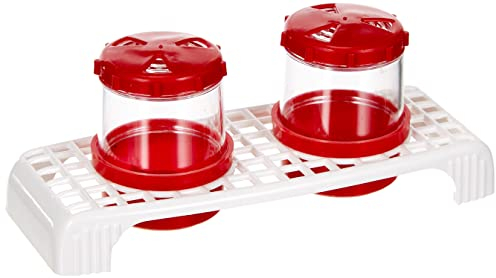 Gewürzstreuer im Set Salzstreuer Pfefferstreuer Plastikgeschirr Farbe rot