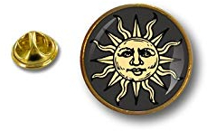 Akachafactory pins pin Badge pin's Metal Broche Soleil