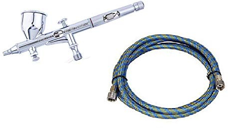 Fengda FE-180 - Aerógrafo de 0,2 mm con tubo de aire telado Fengda 1,80 m conexión 1/8-1/8