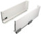 Gedotec Schubladenschienen Vollauszug 500 mm Schubkasten-System mit Dämpfung - SOFT | Zargenhöhe 120 mm | Schubladensystem BOX weiß | Schubladen-Komplett-Set | 1 Paar - Auszüge für Küchen-Schublade