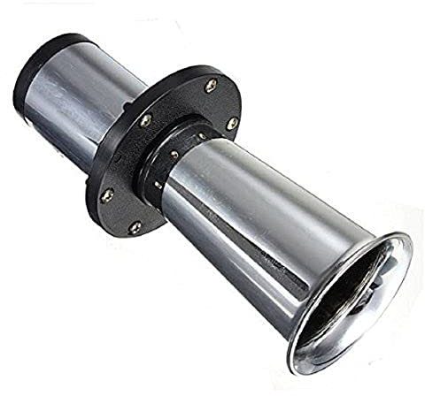 Lufthupe / Trompete / Klaxon, Retro, Chrom, Retro, 12 V, für Auto, Fahrerhaus, Van, LKW, Ooooa-Gaaaaa-Sound,