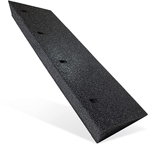 Rampe d’accès en caoutchouc noir - Largeur : 50 - 100 cm - Hauteur : 45 - 70 - 110 mm - Cale en caoutchouc pour fauteuil roulant, seuil de porte, voiture