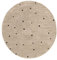 RugVista, Marbella, Kinderzimmer Teppich, ∅ 150 cm, Kinderteppich für Kinder, Spielteppich für Babys, Shaggy handwebstuhl, Maschinell hergestellt, Hochflor, Keine schädlichen Stoffe, Beige