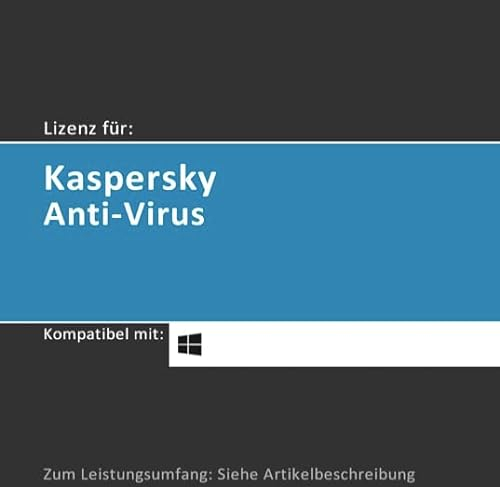 Lizenz für Kaspersky Anti-Virus | 2024 | 1 Gerät | 2 Jahre | Vollversion | Windows PC/Laptop/Tablet | Lizenzcode per Post (FFP) vo softwareGO