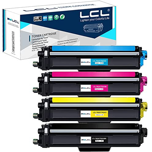 LCL TN-243CMYK TN247 Kompatibel für Brother TN247 TN243 Toner HL-L3210CW HL-L3230CDW HL-L3270CDW HL-L3290CDW MFC-L3710CW MFC-L3750CDW MFC-L3770CD HL-L3230CDN (Schwarz Cyan Gelb Magenta)