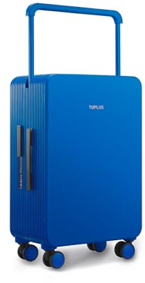 TUPLUS Koffer Trolley ABS Rollkoffer mit 4 Rollen Reisekoffer Handgepäck Hartschalenkoffer mit TSA Schloss, Saldo Serie, 66.5 x 43 x 25.5 cm/ 73L, Blau