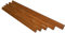 Primario Grande Bretter für Gartenbank Imprägniert 5 Stück - Parkbank-Bretter Set Passend für alle Bänke ohne Rückenlehnen - Wetterfest Bohlen für Gartenbankgestelle (Teak, 200 cm)
