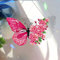 Sarah Duke 5D Diamond Painting Anhänger Schmetterling DIY Diamond Painting Kranz Türkranz Fensterbilder Diamant Malerei Kits Handwerk Weihnachten Kranz Wanddekor (Stil A)