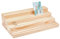 nbeads 4-Etagen Holz-Schmuck-Display-Ständer, Holz Ohrring Organizer Halter mit Rillen Schmuck Vitrine Rack für Ringe Ohrring Display Karten Foto Home Dekorationen