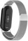Milanaise Magnetic Armbänder für Xiaomi Smart Band 9/8 Armband Damen Herren,Magnet Edelstahl Milanese Loop Metal Mesh Uhrenarmband Verstellbar Sport Ersatzarmband für Xiaomi Miband 8/Mi Band 9,Silber