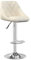 vidaXL Barhocker Höhenverstellbar Drehbar Küchenhocker Barstuhl Tresenhocker Thekenhocker Tresenstuhl Bistrohocker Bar Stuhl Hocker Creme Samt