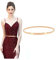 VONMELLI Cintura Sottile in Metallo per Abiti Cinture Elastica Donna Retrò Regolabile Cinture Gioiello Cintura Donna Eleganti per Vestito Pantaloni Jeans Soprabito Fibbia Liscia Oro XL