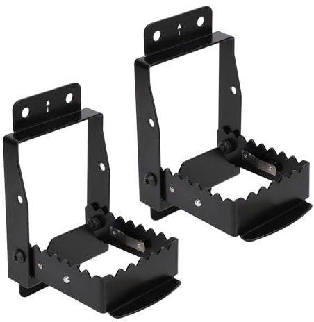 Remplacement Pédale Pliante, Repose-pieds ATV Antidérapant Universel Pliant 4 Roues Passager Arrière Remplacement Sportsman Scrambler Grizzly Black Metal
