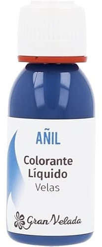 Gran Velada - Colorante Líquido para Velas Añil Azul 30 ml | Fácil de Usar | Pigmento de Calidad | Ideal para Velas Artesanales
