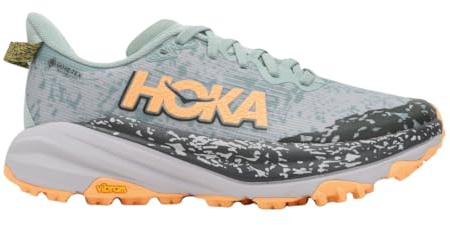 HOKA Speedgoat 6 GTX, grün-bunt-kombiniert, Gr. 6