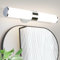 meoaow Spiegelleuchte Bad Led Wandlampe - 8W 40cm Badezimmer Spiegel Lampe Neutralweiße Lichtfarbe 4000K Wandleuchte Chrom Badlampe Spiegelschrank Beleuchtung