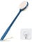 VANZAVANZU 42CM Back Scrubber for Shower, Anti-Slip Long Handle Bath Brush with Soft and Stiff Bristles, Exfoliating Shower Brush for Wet or Dry Brushing (Navy Blue)