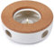 MESNEY Teiera in ceramica con base in sughero, supporto riscaldante per tè, caffè e bevande, compatibile con teiere in vetro, acciaio inossidabile e ceramica, design elegante per gli amanti del tè