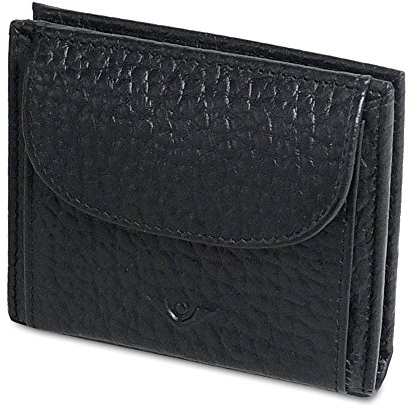 VOI Börse ELSA Portemonnaie Leder Damen klein: Farbe: Schwarz