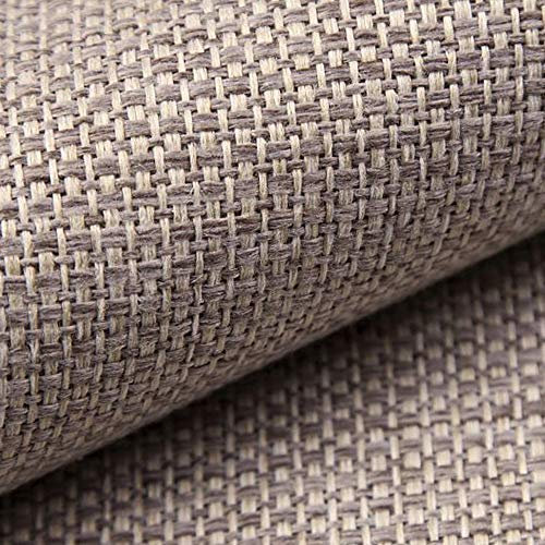 NOVELY® Krems melierter grob gewebter Möbelstoff Polsterbezugsstoff in 14 modernen Farben | Meterware | 1lfm (05 Dunkel Beige)