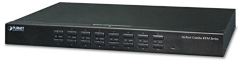 Planet 16-Port Combo KVM Switch: Up to 256 Computers, On Screen, KVM-210-16 (Up to 256 Computers, On Screen Display (OSD), Quick View Setting (QVS), Hotkey, Stackable, 1U Rack-Mount,)