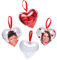 Baker Ross Foto-Anhänger „Herz“ (4 Stück) – für Kinder zum Gestalten, Dekorieren und Verschenken zum Valentinstag und Muttertag