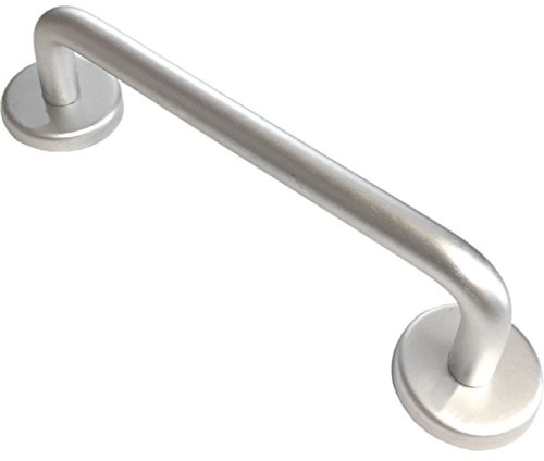 Linx® Door Pull D Handle with Rose, Concealed Fix, 150mm (6 Inch) x 13mm Diameter, Satin Anodised Aluminium, Pack of 6