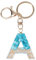 STOBOK 1 Stück Schlüsselanhänger Anhänger Englisch Alphabet Design Quaste Groß Alphabet Buchstabe Schlüsselanhänger Charm Schlüsselanhänger für Frauen (Blau A)