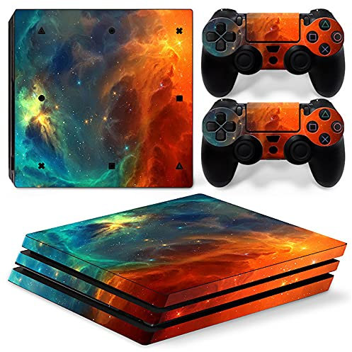 Handy Skin Aufkleber für Playstation 4 Pro Orange Universe PS4 Pro Konsole & Controller Skins Vinyl Sticker Sticker Sticker Cover