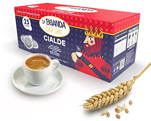 La Bevanda Del Re - 25 Cialde ORZO SOLUBILE, Filtro Carta 44MM, Cialde Aromatizzate
