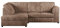 Furnishings For Less UK New Luxor Fullback Coffee Jumbo Cord 3-4 Seater Corner Sofa Coffee Corduroy LHF (Left Hand Facing)