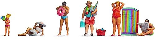 NOCH Badende, 3D gedruckte Figuren aus Kunststoff, perfekt für N-Spur Modellbau