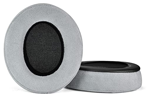 INSOLKIDON 2 Stücke Ersatz-Ohrpolster aus Memory-Schaum, kompatibel mit ROCCAT ELO 7.1 AIR/ELO 7.1 USB/ELO X Stere O atmungsaktive Ersatz-Ohrpolster Ohrenschützer aus Leder