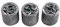 Guyker Guitar Bass Potentiometer Control Knobs with 6mm Dia. Shaft Pots - 3PCS Zinc alloy Speed Tone Volume Knob Replacement Part, (Ancient Silver Snake Shape Top, Ancient Silver body)