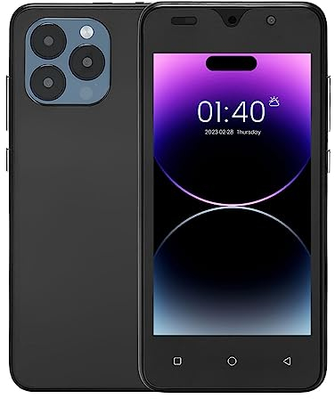 Entsperrtes Mobiltelefon, 5,0 Zoll Mobiltelefon mit Einer Auflösung von 1920 X 1080 P, 2 GB RAM, 16 GB ROM,8.0, Gesichtserkennung, 3G Netzwerk, WiFi, BT, 4000 mAh Akku (Schwarz)