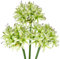 Hollyone 3PCS künstliche Agapanthus Blumen für Dekoration, 30'' Long Stem Real Touch Fake afrikanischen Lilie Blumen grün, Faux Seide Lilie Blume für Frühling Home Office Hochzeit Tisch Centerpiece
