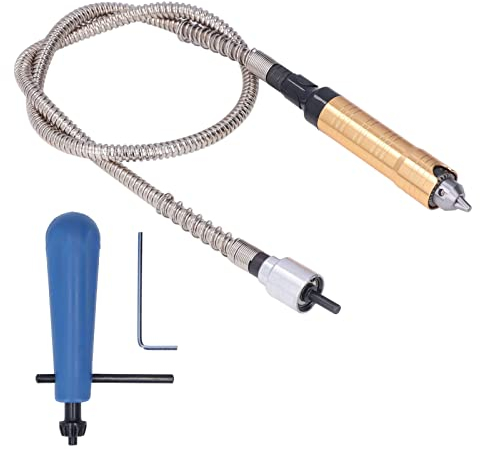 Biegsame Welle, Bohrwellen Verlängerung, Gummi Abs Aluminiumlegierung Biegsame Welle Bohrmaschine Flexible Welle Für Polieren, Bohren 0,3-6,5 MM / 0,01-0,26 Zoll